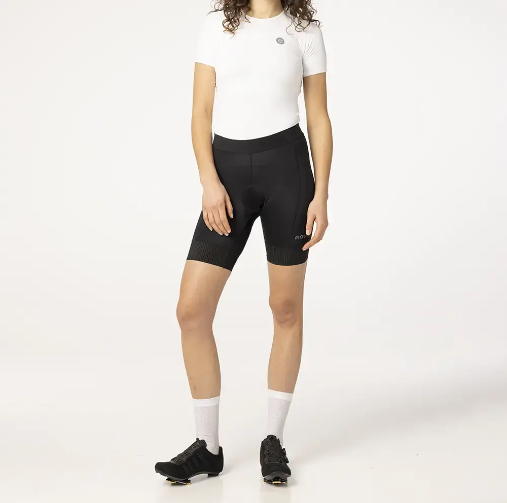 AGU Essential Fietsbroek Kort Zonder Bretels Zwart Dames