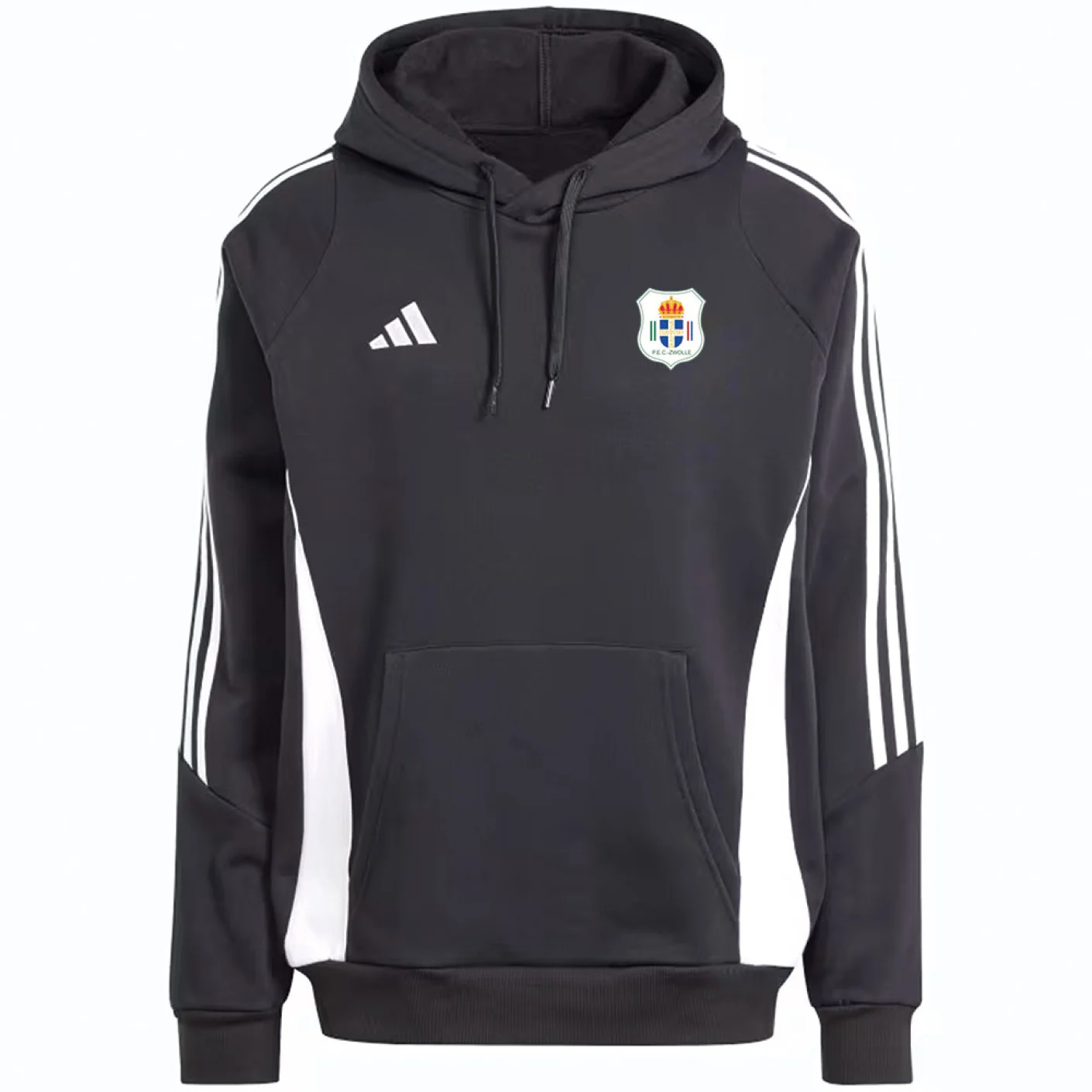Adidas PEC Zwolle Hoodie Kids Zwart Wit