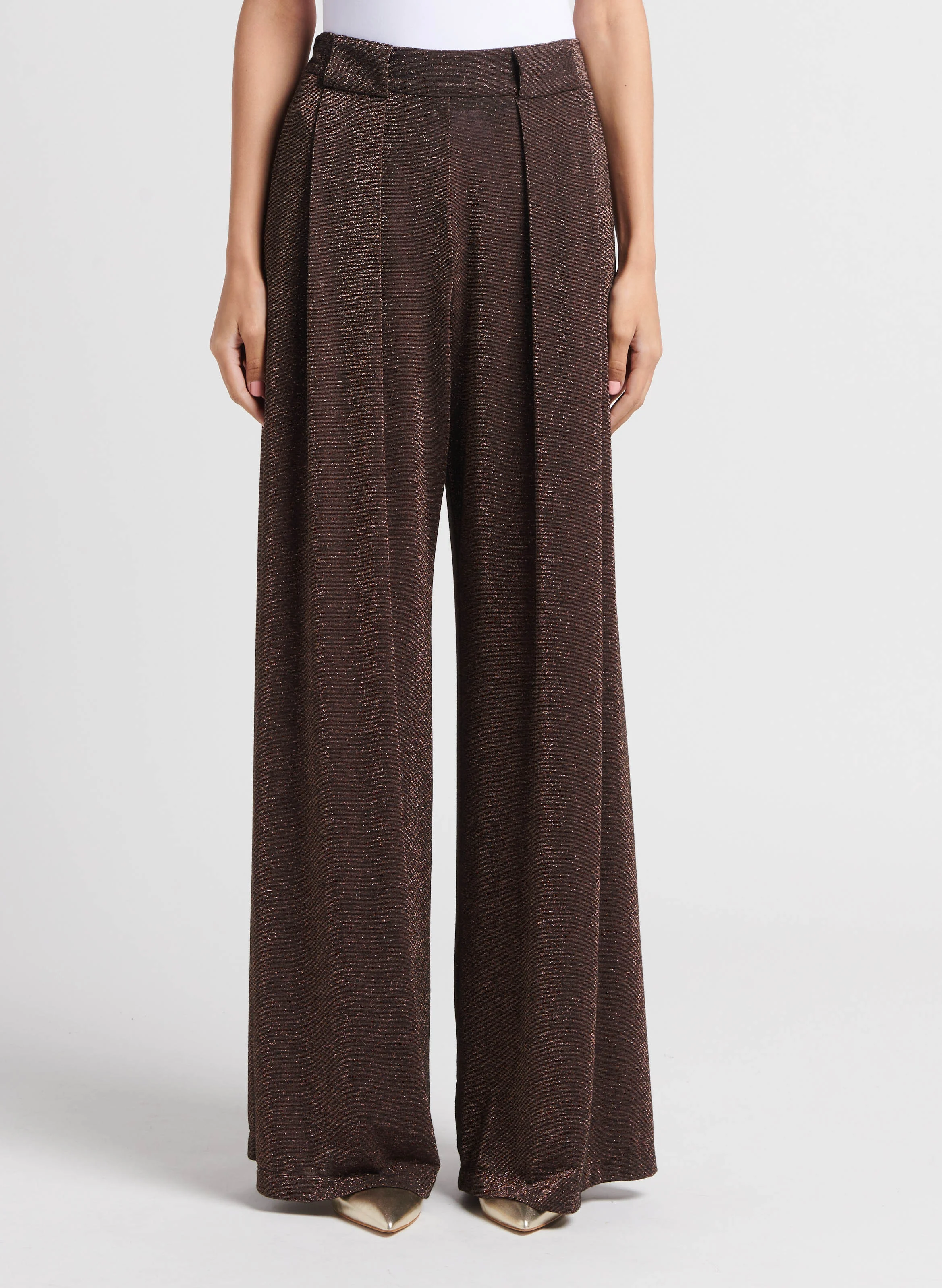 ASPEN - Pantalon large pailleté|