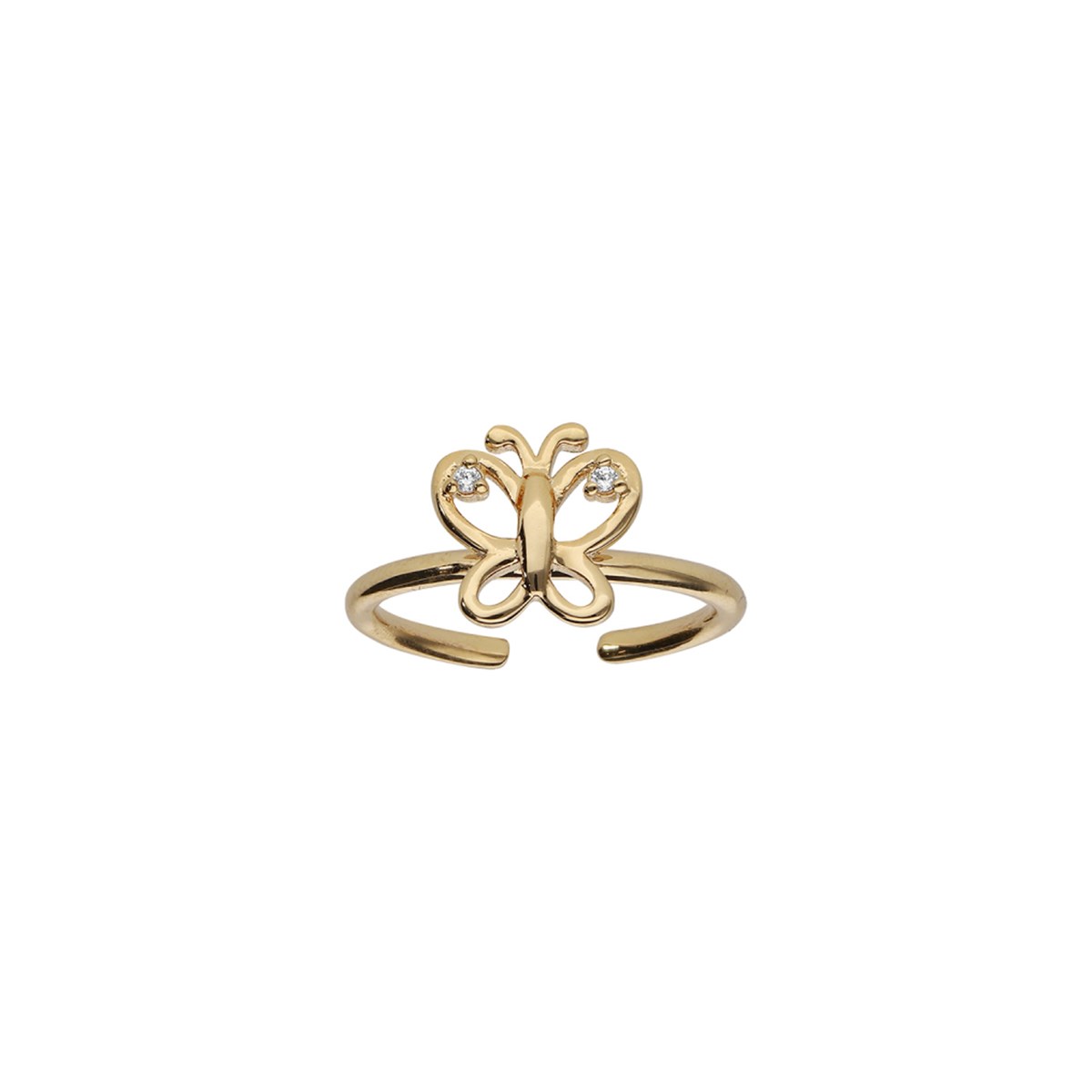 Bague enfant Papillon - Plaqué or