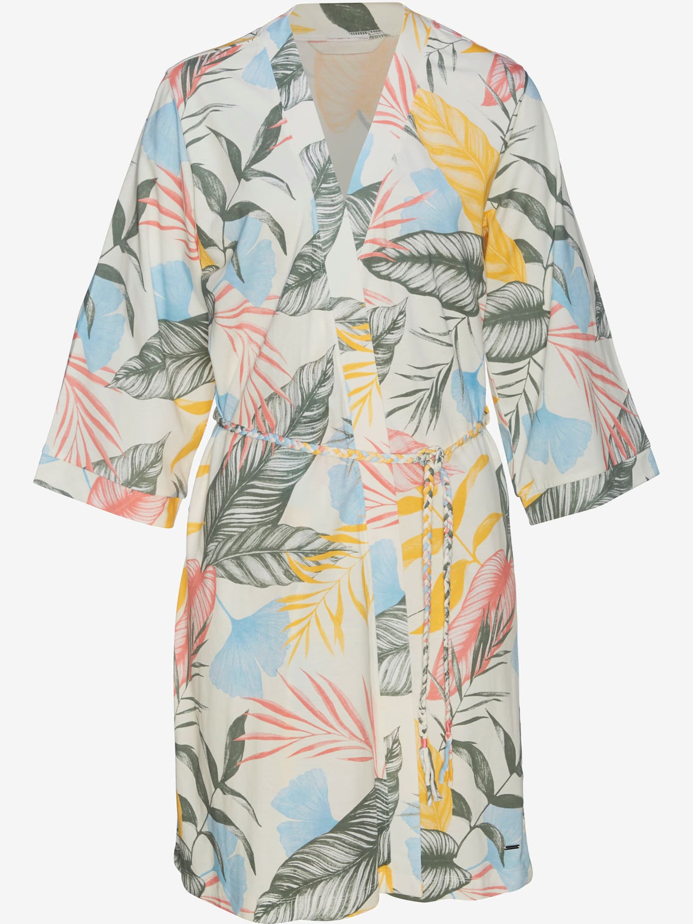 Kimono avec tresses comme ceinture à nouer