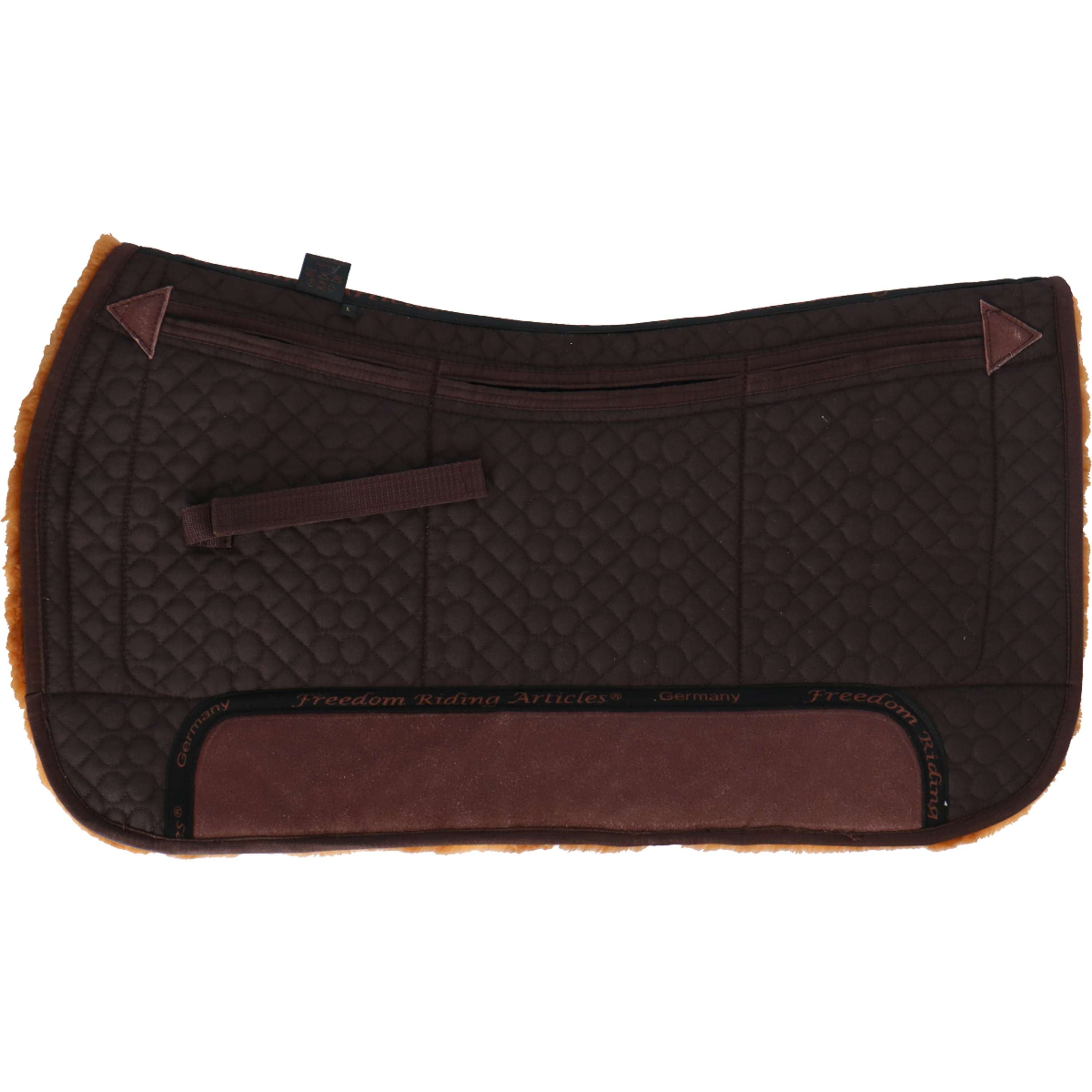 F.R.A. Westernpad De Luxe Extra Volbont 3vaks met Inlagen Bruin/Cappuc