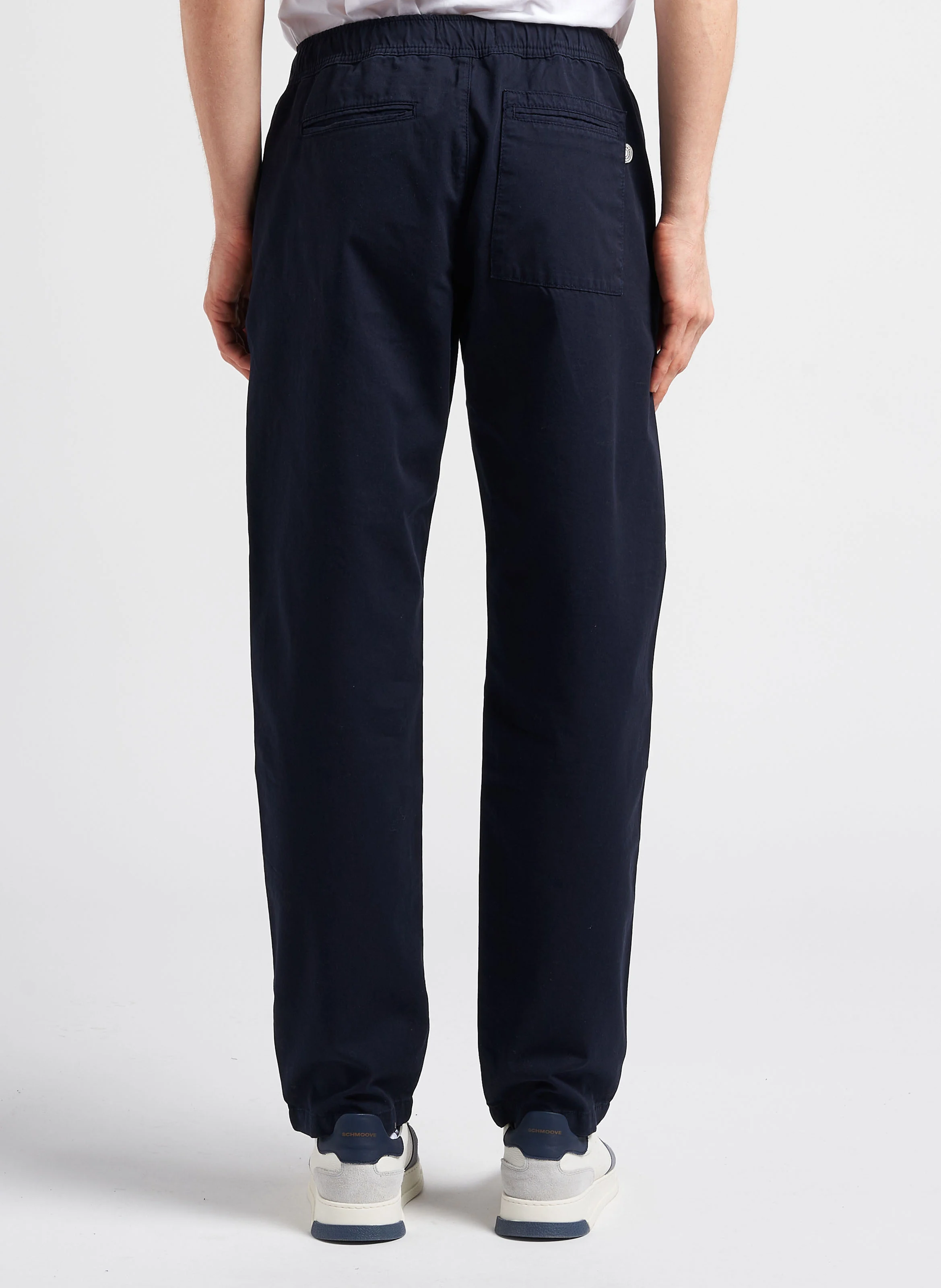 Pantalon chino droit en coton bio| Bleu