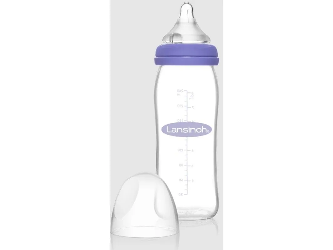Lansinoh mOmma sutteflaske med sut, 240 ml