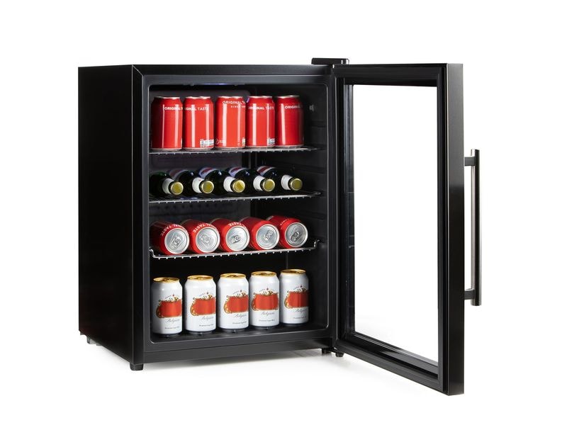 Domo Gewerbekühlschrank DO91609BK Rechts/Wechselbar Kompakter Bar-Kühlschrank