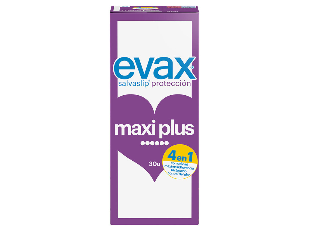 PENSOS DIÁRIOS SALVASLIP MAXIPLUS EVAX 30 UN
