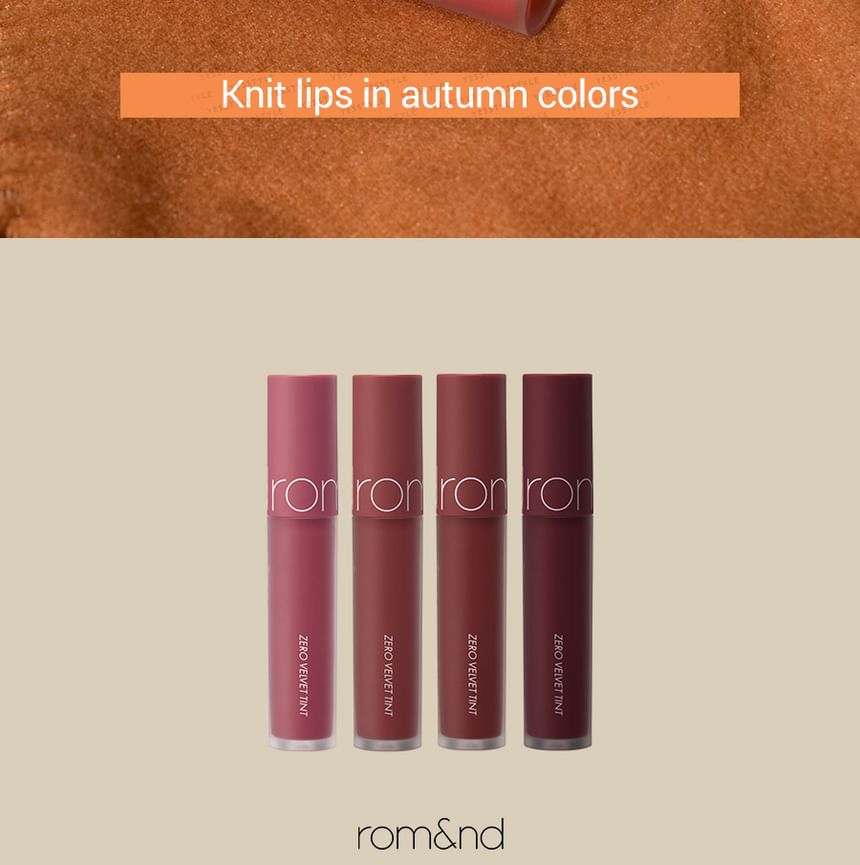 romand - Zero Velvet Tint 2020 F/W-serie - 4 kleuren