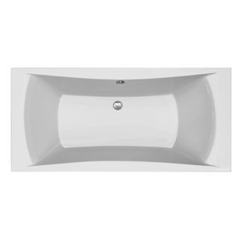 Plieger Temple duobad acryl extra diep en ruim 190x90x47cm met poten wit