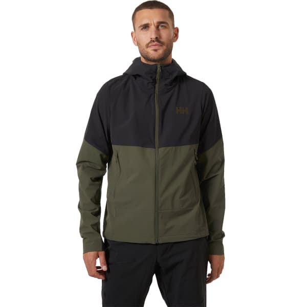 Softshell randonnée HELLY HANSEN BLAZE SOFTSHELL HOOD UTILITY GREEN