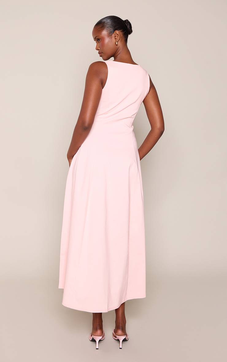 Rose Bébé Robe Maxi Sans Manches À Encolure Dégagée