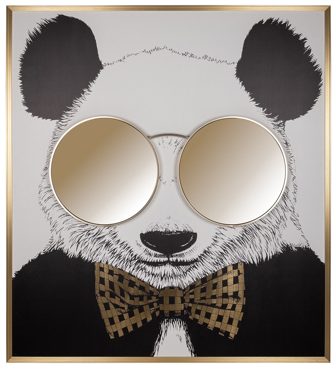 Wanddecoratie 211628 Panda B118.5 x D4.5 x H130.5 cm