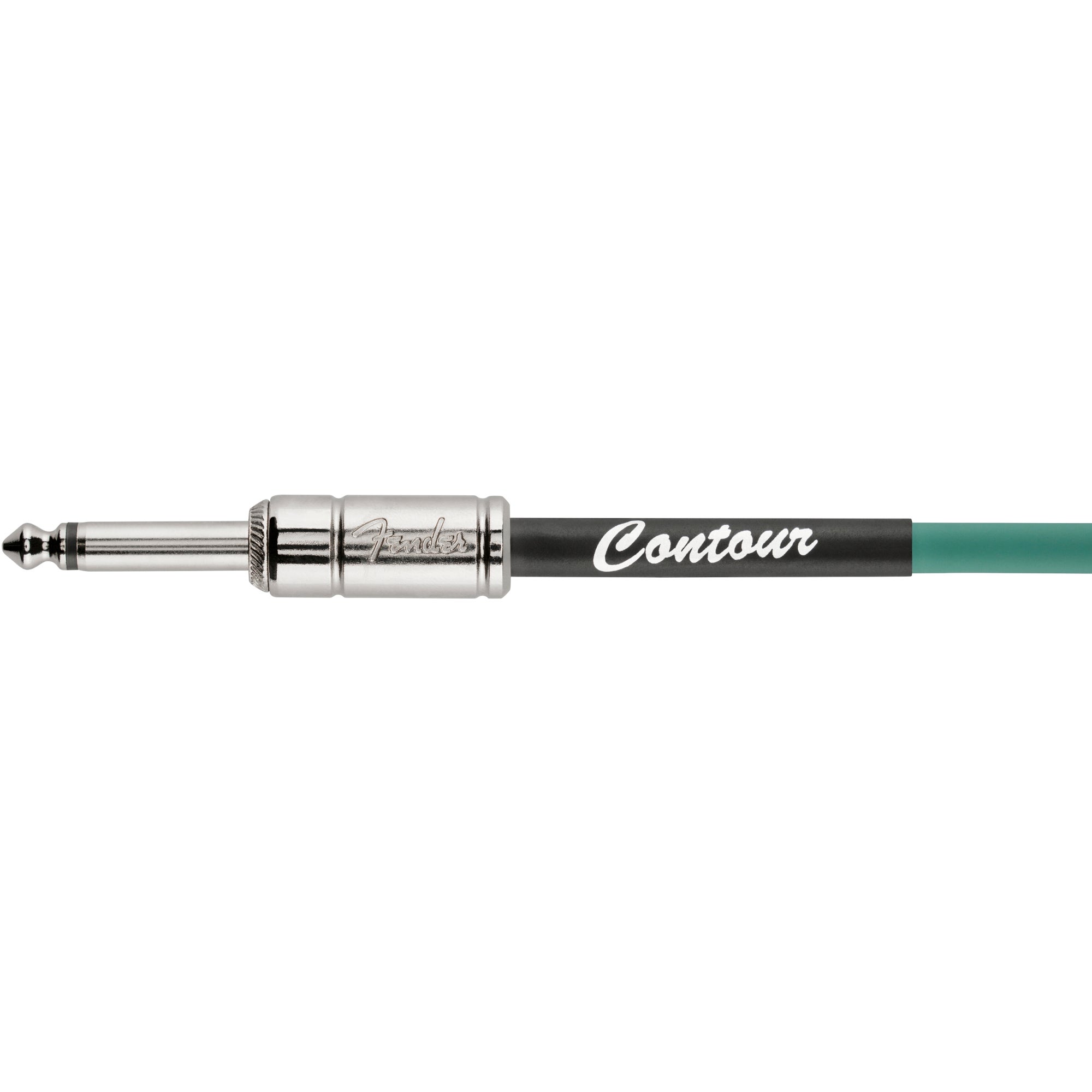 Fender Contour 15 ft Sherwood Green instrumentkabel 4,5 meter