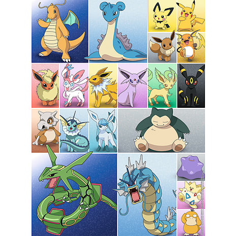 Pokémon puslespil - 2x500 brikker