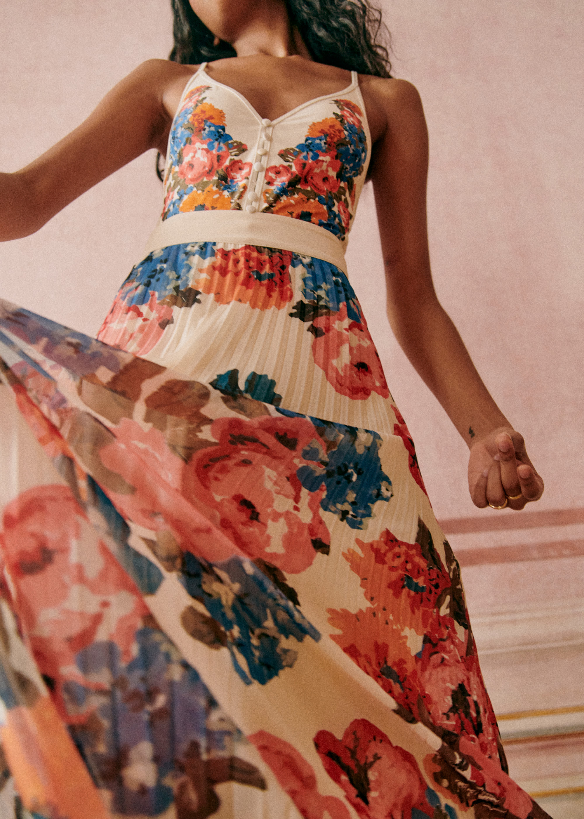 Jupe Dilona - Maxi Roses Placées - E-SHOP/JUPES & SHORTS 5905626