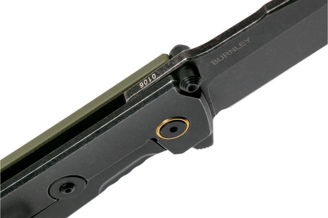 Böker Plus Kihon Assisted OD Green 01BO164 zakmes, Lucas Burnley design