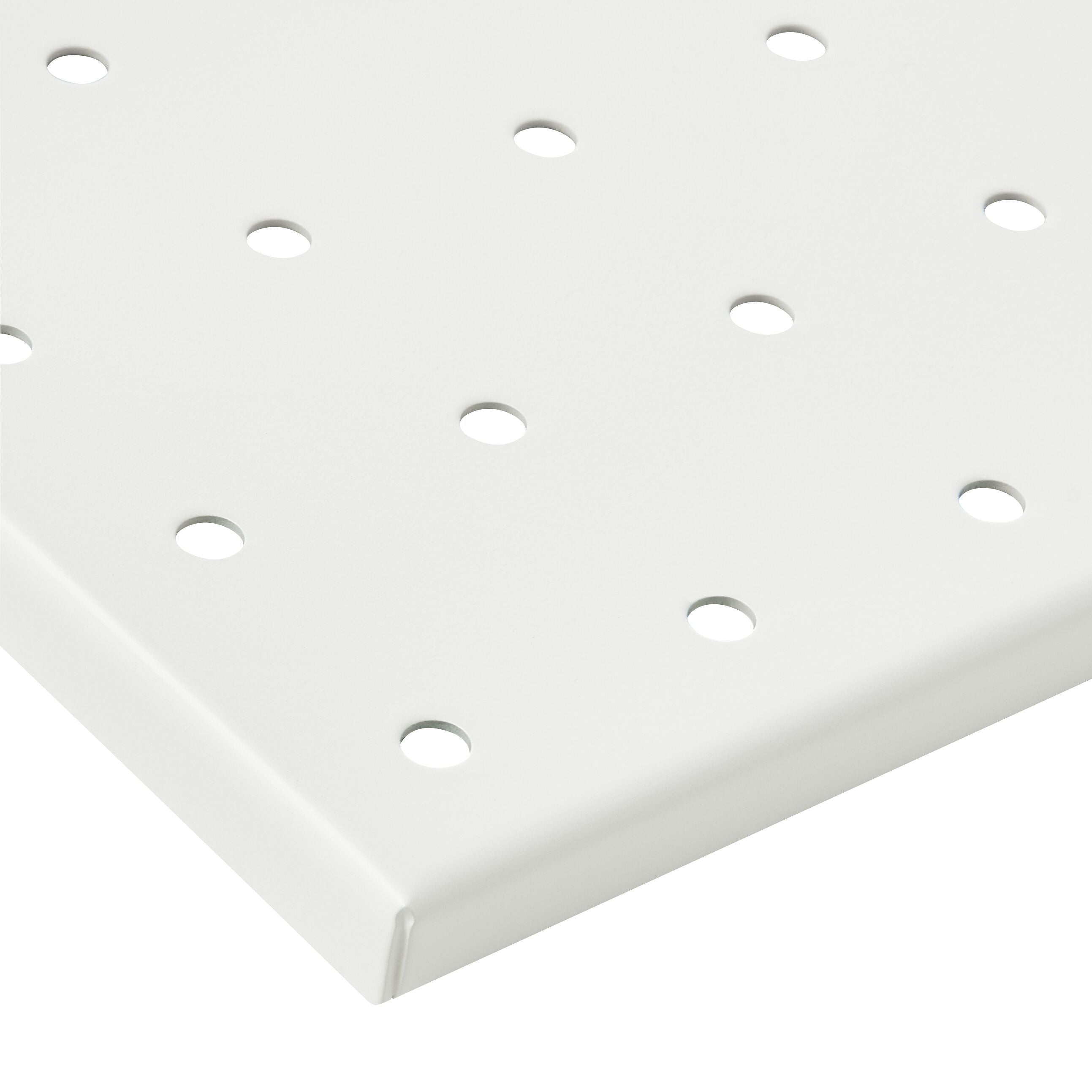 BELLO Lochplatte - Weiss / B: 57.2 cm x T: 1.2 cm x H: 12.7 cm