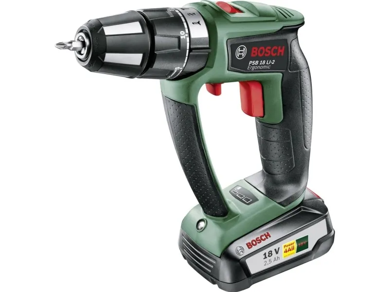 Bosch AKKUSLAGBOREMASKINE PSB 18LI-2 ERGO 2,5A