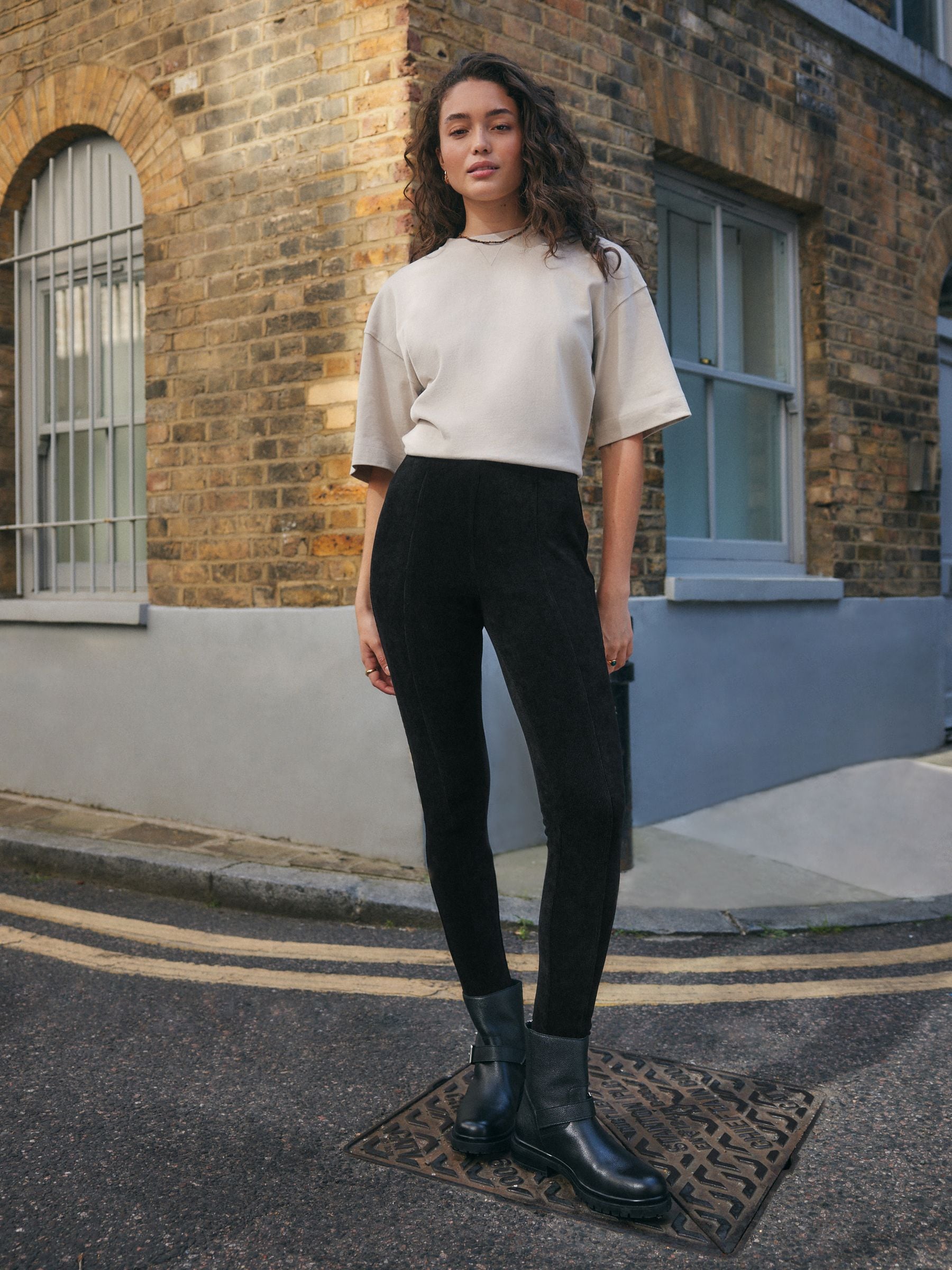 Zwart - Corduroy legging