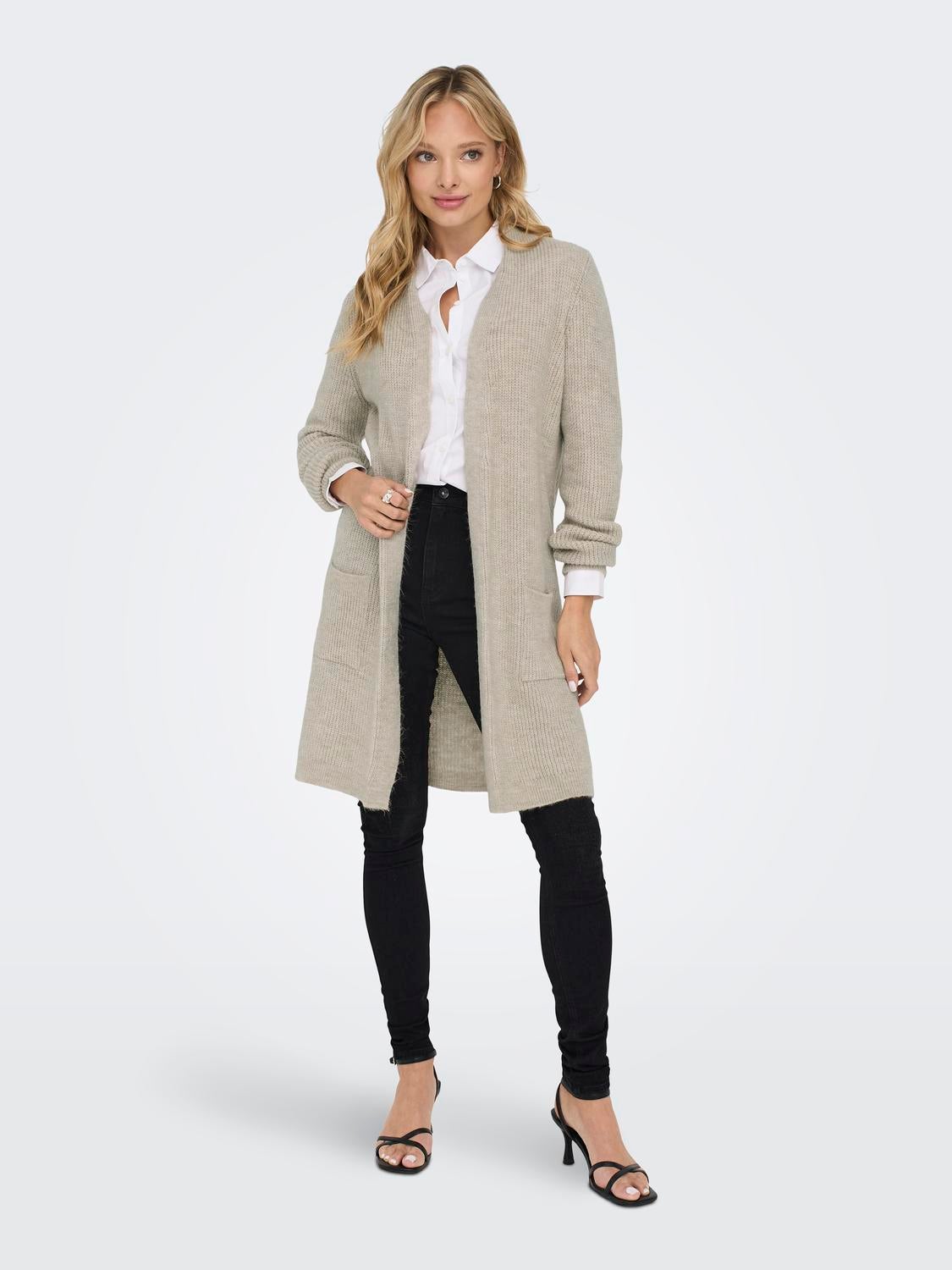 ONLJADE Strickjacke Whitecap Gray