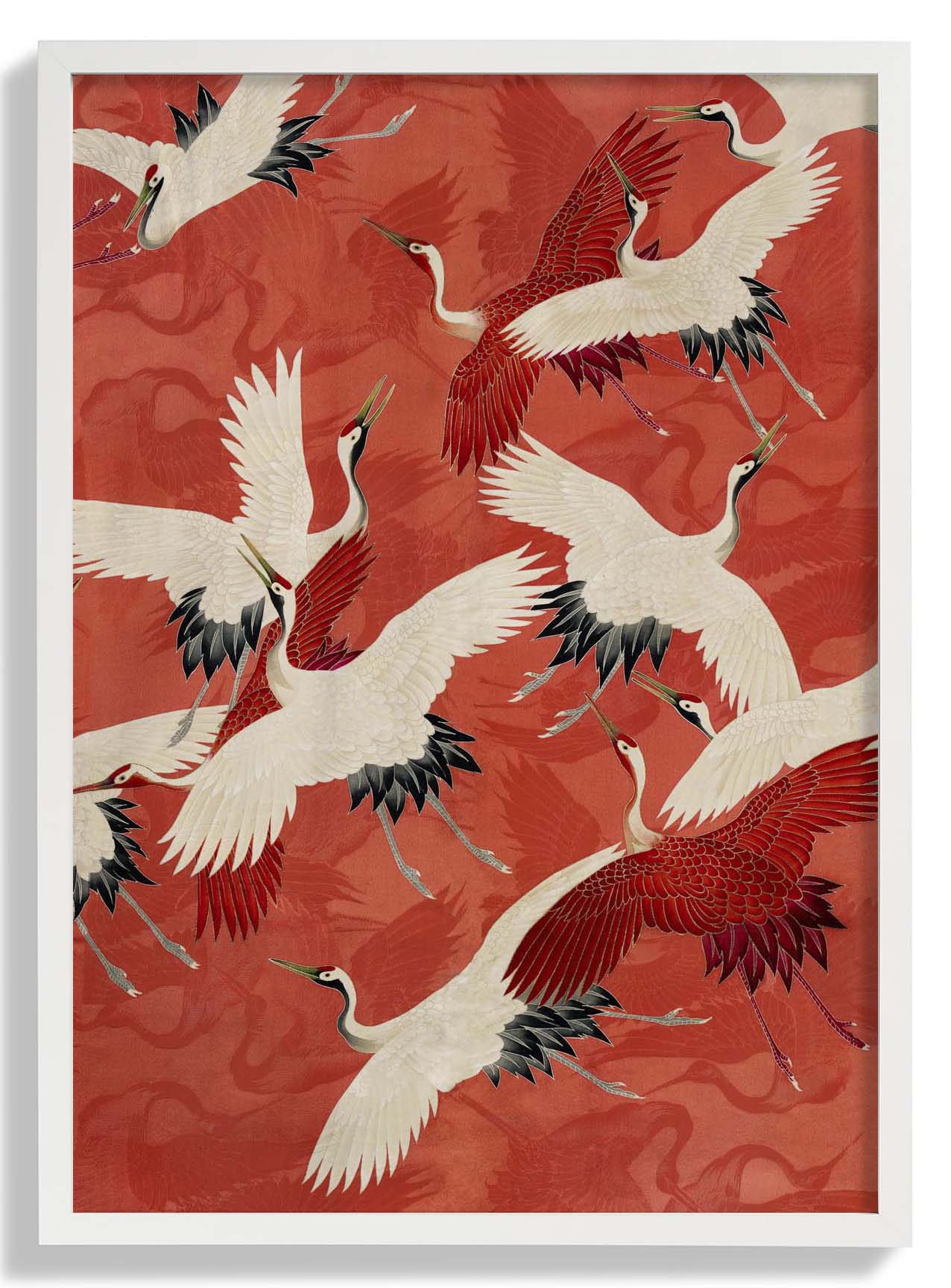 Roter Kranich Kimono