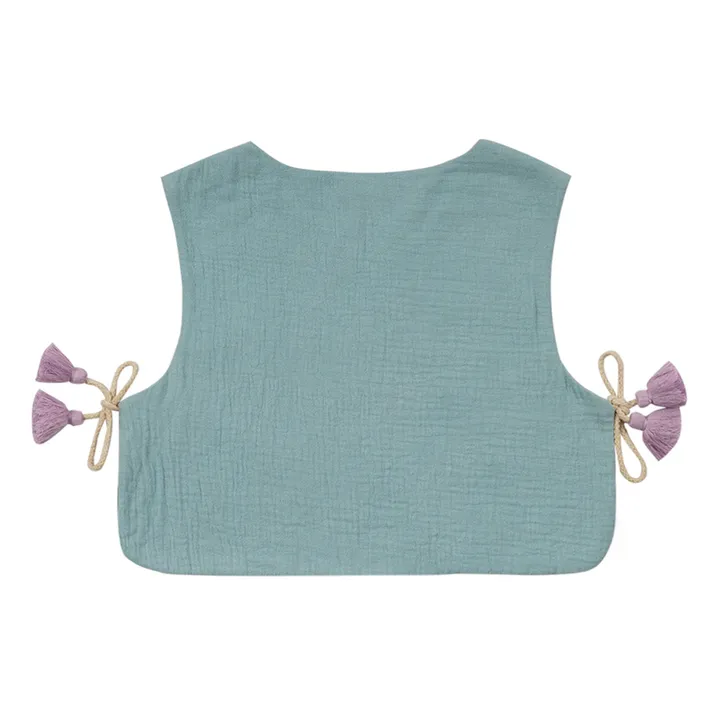 Louise Misha Top Maina Brodé | Bleu