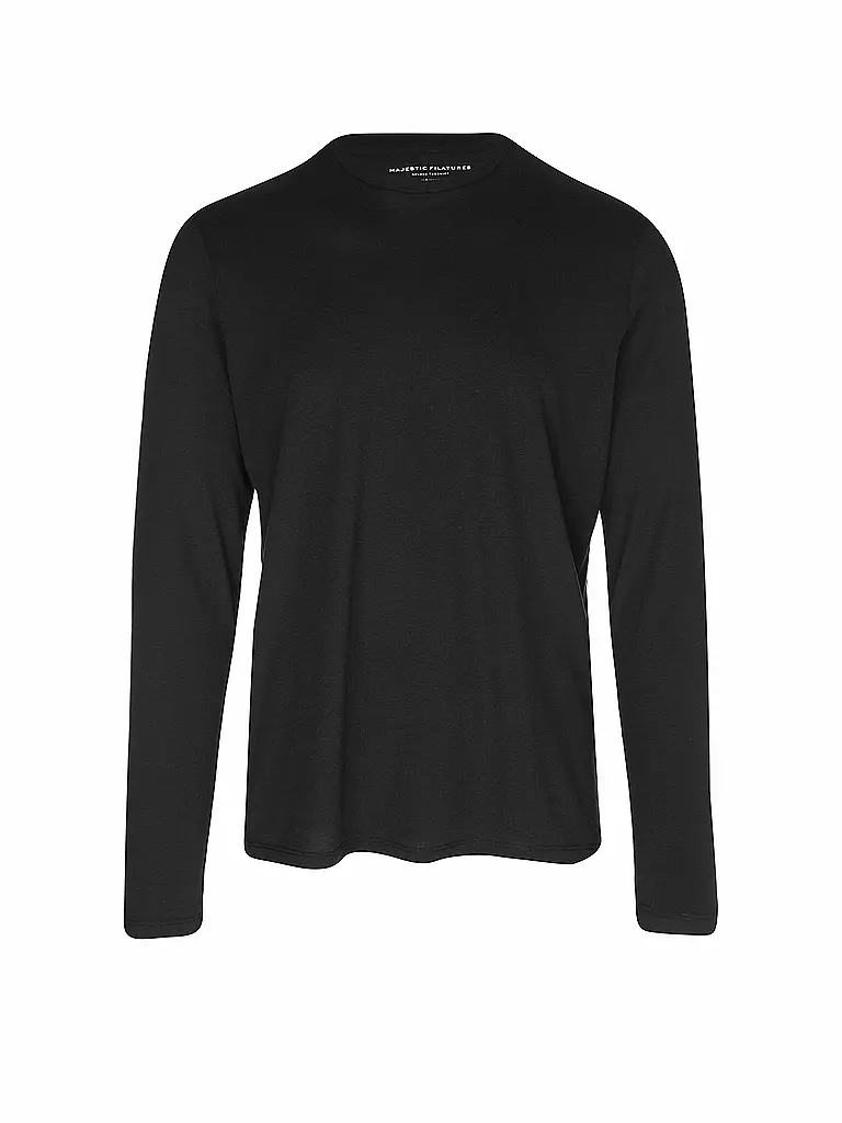 MAJESTIC FILATURES Langarmshirt schwarz