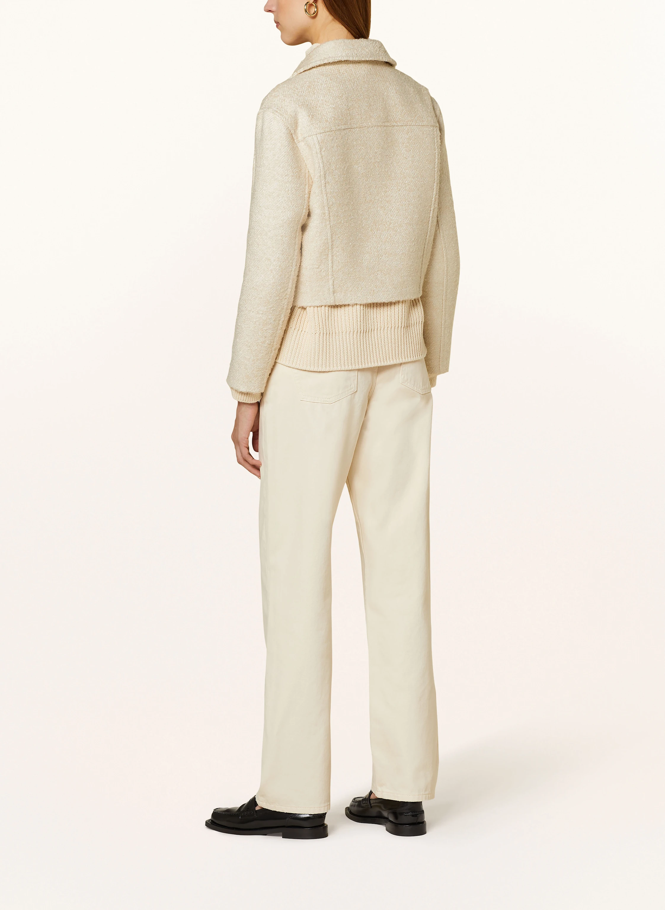 BOSS Cropped-Jacke JABI aus Bouclé