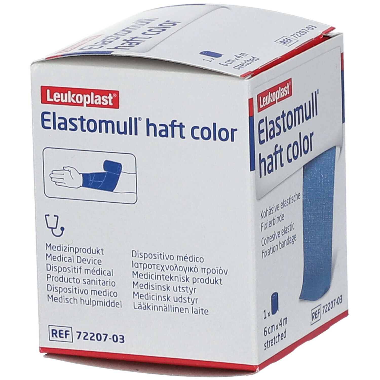Elastomull® haft color 6 cm x 4 m blau