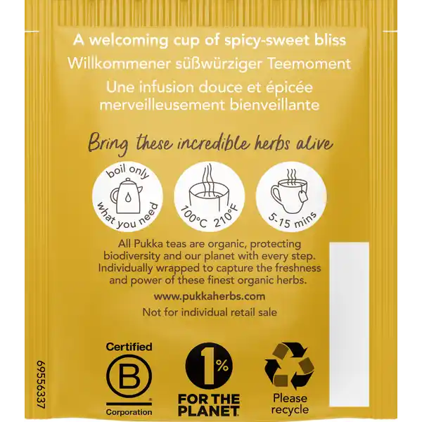 Bio-Kräutertee Zitrone, Ingwer & Manuka-Honig, mit süßem Honig, feurigem Ingwer und zarter Zitrone