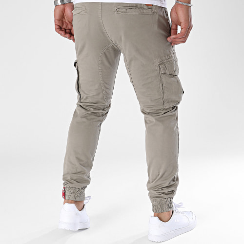 Pantalon Cargo Twill Jogger 116202 Beige Taupe
