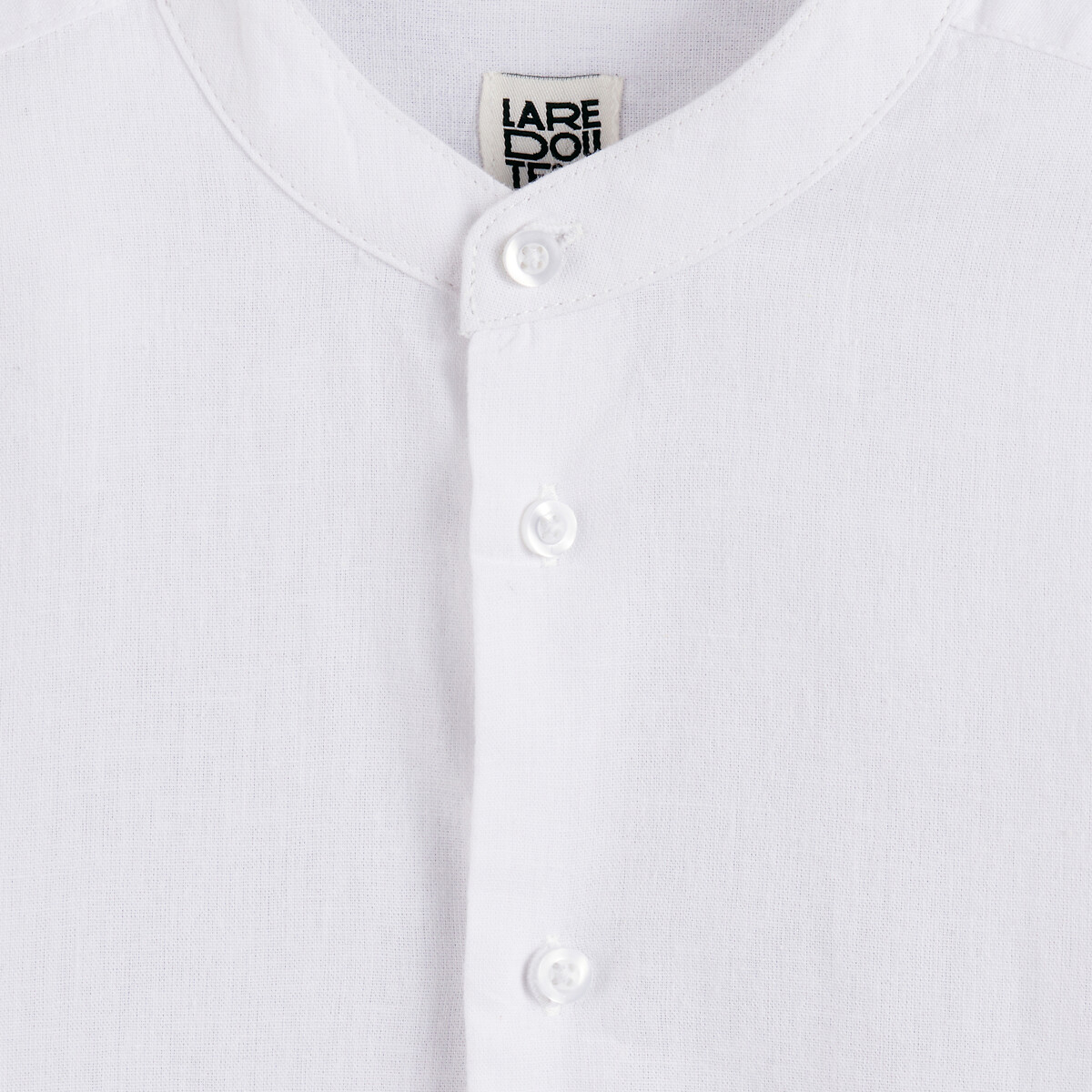 COLEÇÕES LA REDOUTE<br>Camisa com gola Manor, algodão/linho