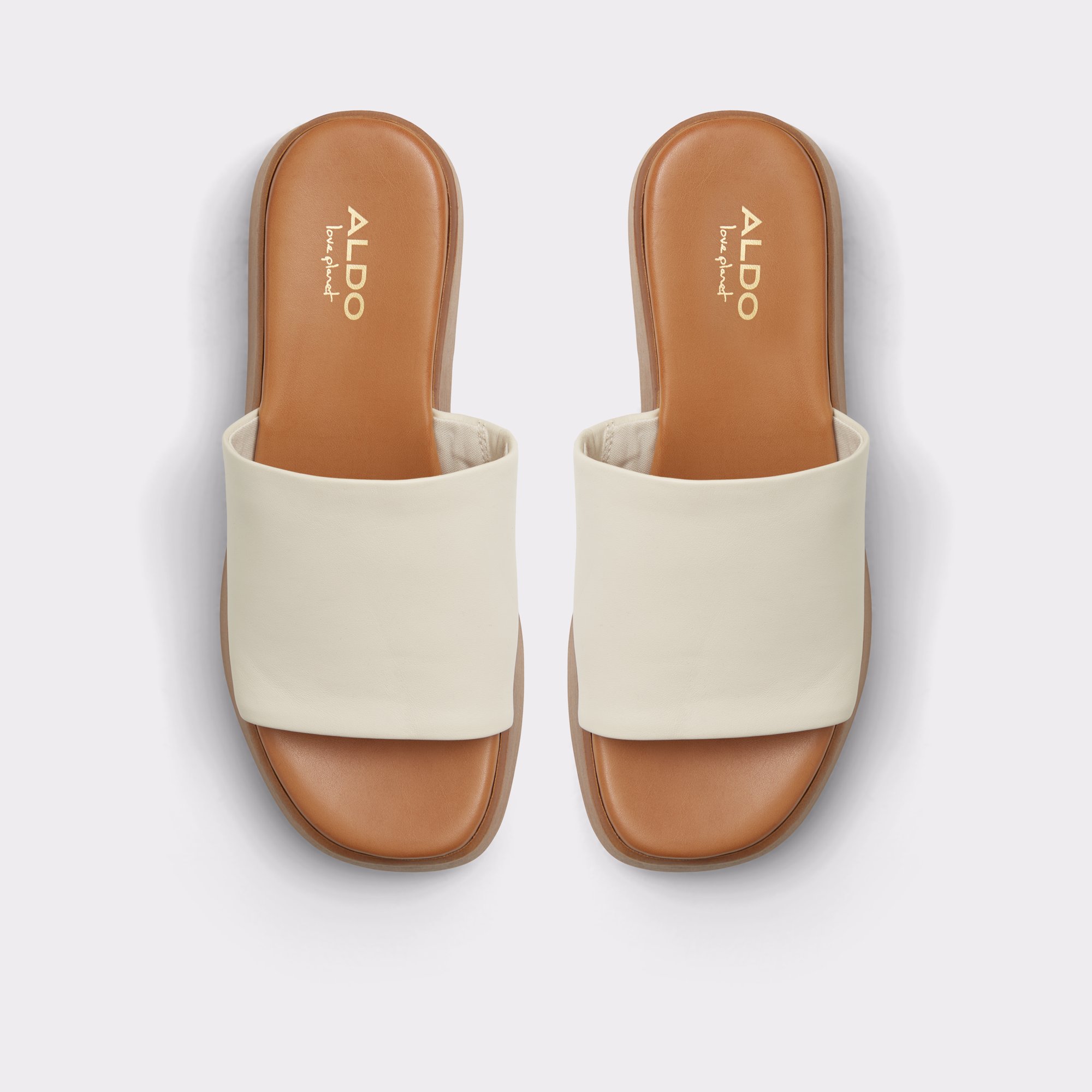 Yassu White Leather Women Platform sandals