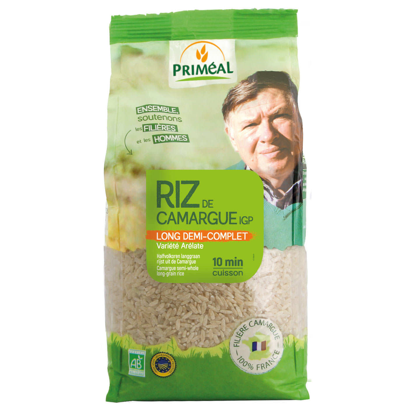 Riz long semi-complet de Camargue bio