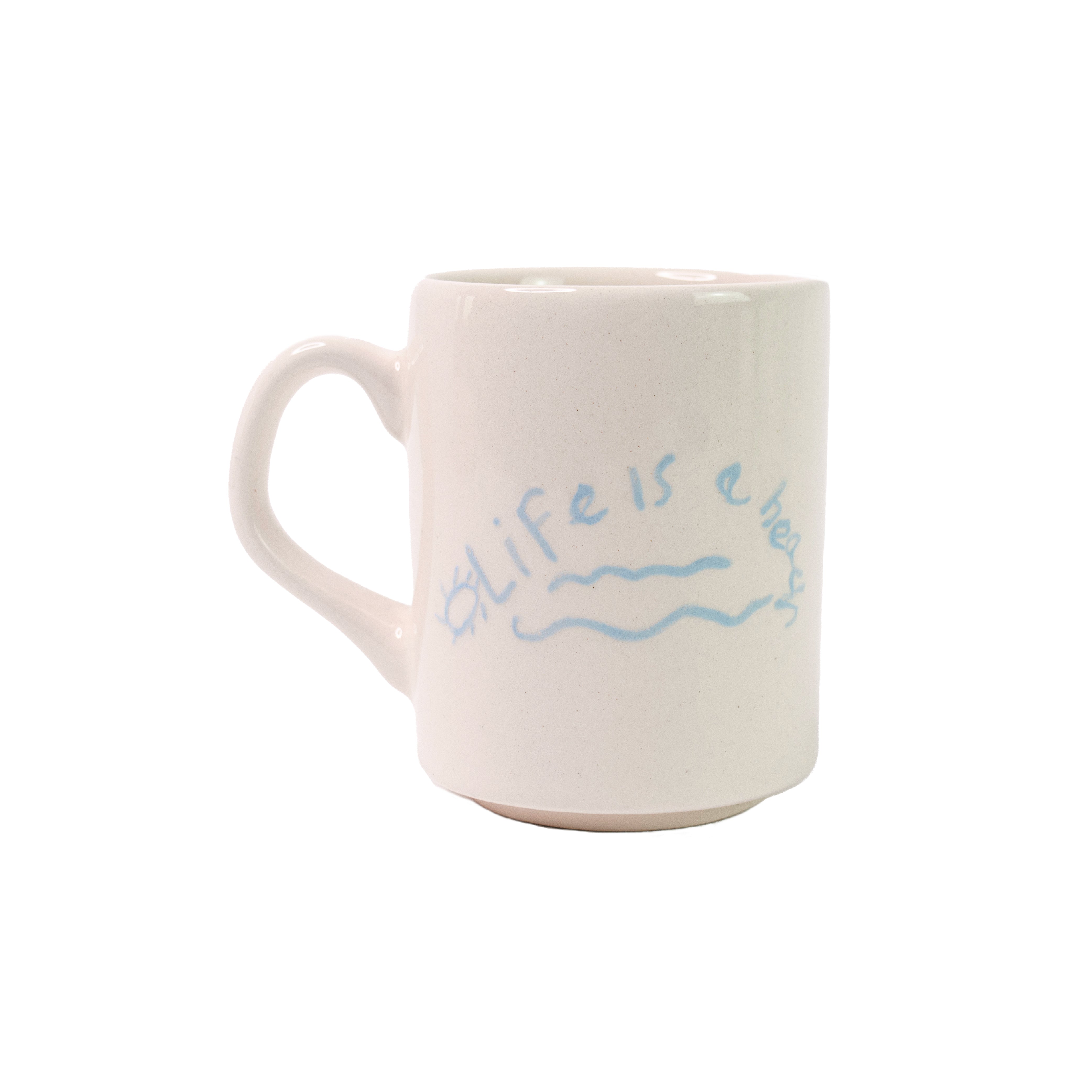 Mug en céramique « La vie est une plage » (Lot de 4)