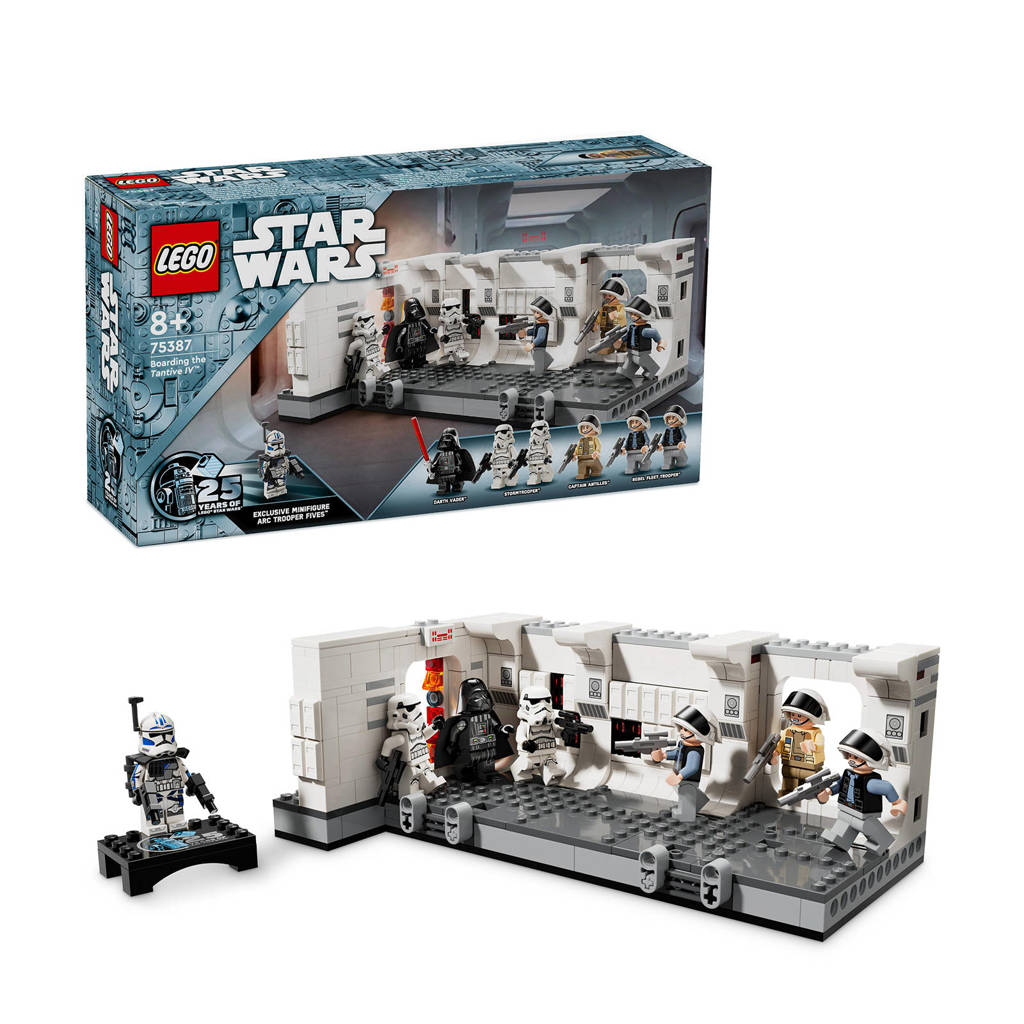 Mooie diorama, minder om mee te spelenAan boord van de Tantive IV Bouwbare speelgoed Set voor Rollenspellen 75387