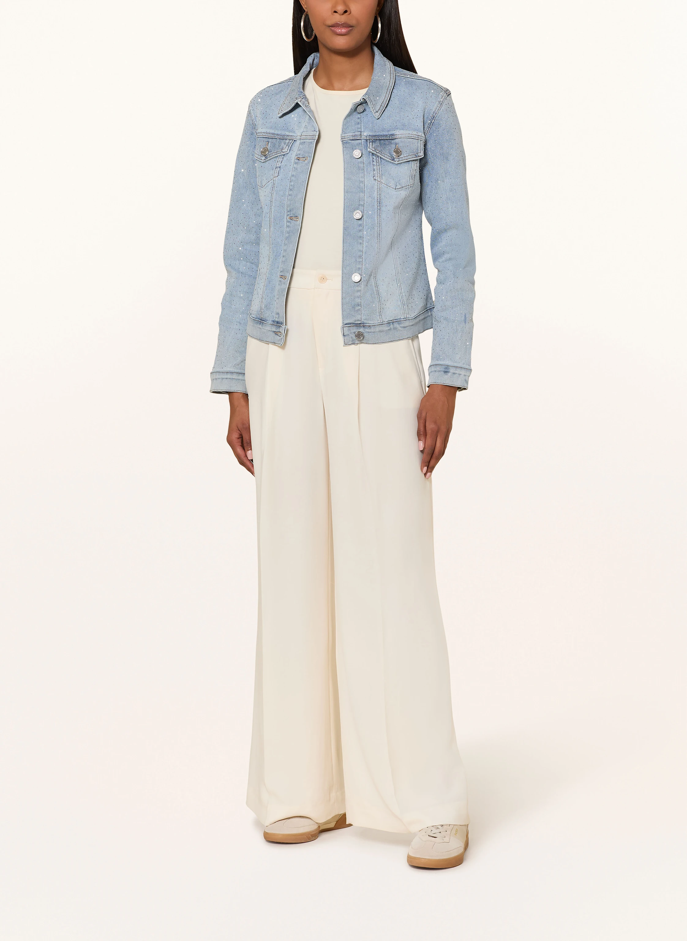 Joseph Ribkoff Jeansjacke mit Schmucksteinen