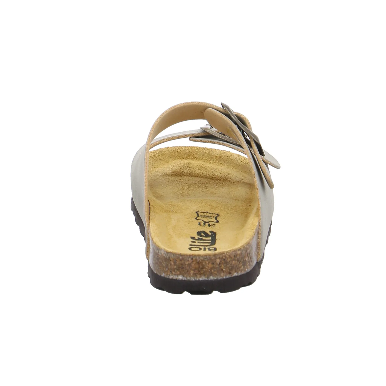 BIOLife Kinder-Pantolette Beige Lederimitat  Mädchen