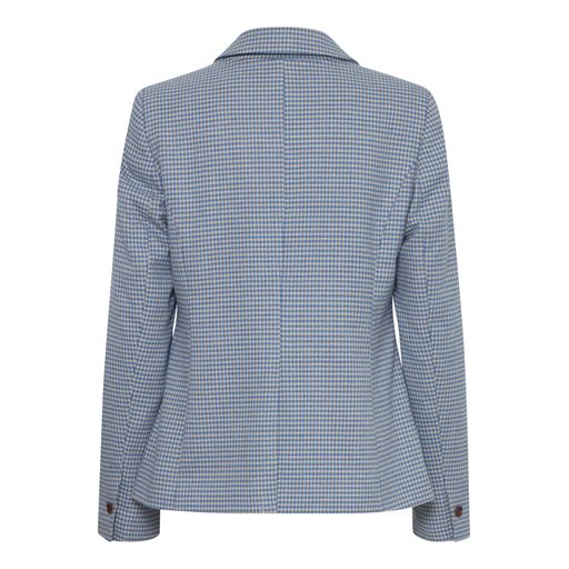 Fransa Nicol Blazer, Blue Houndstooth, 40