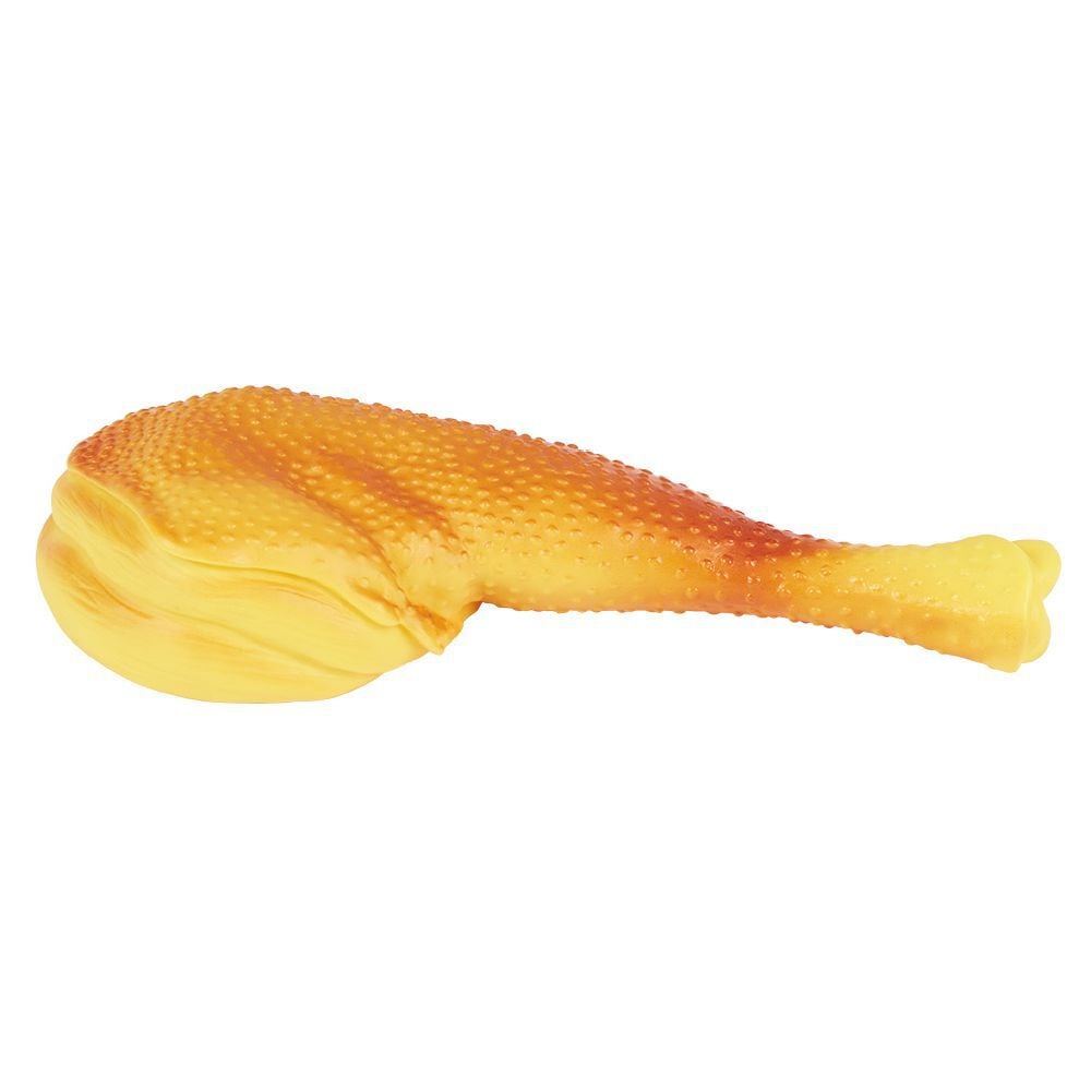 Jouet pour chien en caoutchouc cuisse de poulet