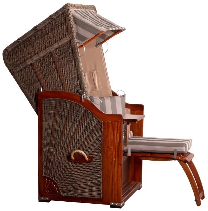 Strandstoel Nordstrand Single Mahonie PE grijs Design 537