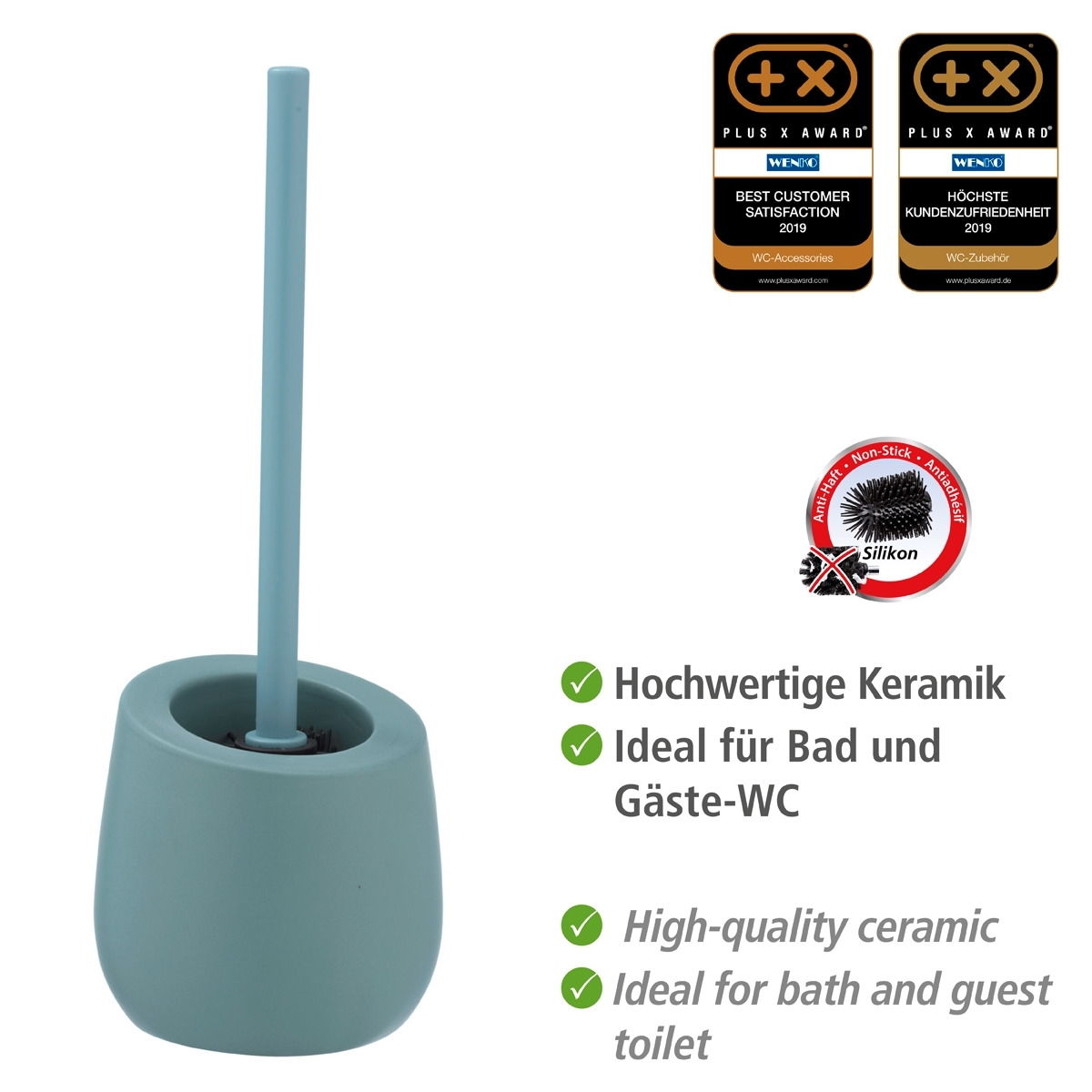 Wenko Keramik Bad-Accessoire-Set BADI