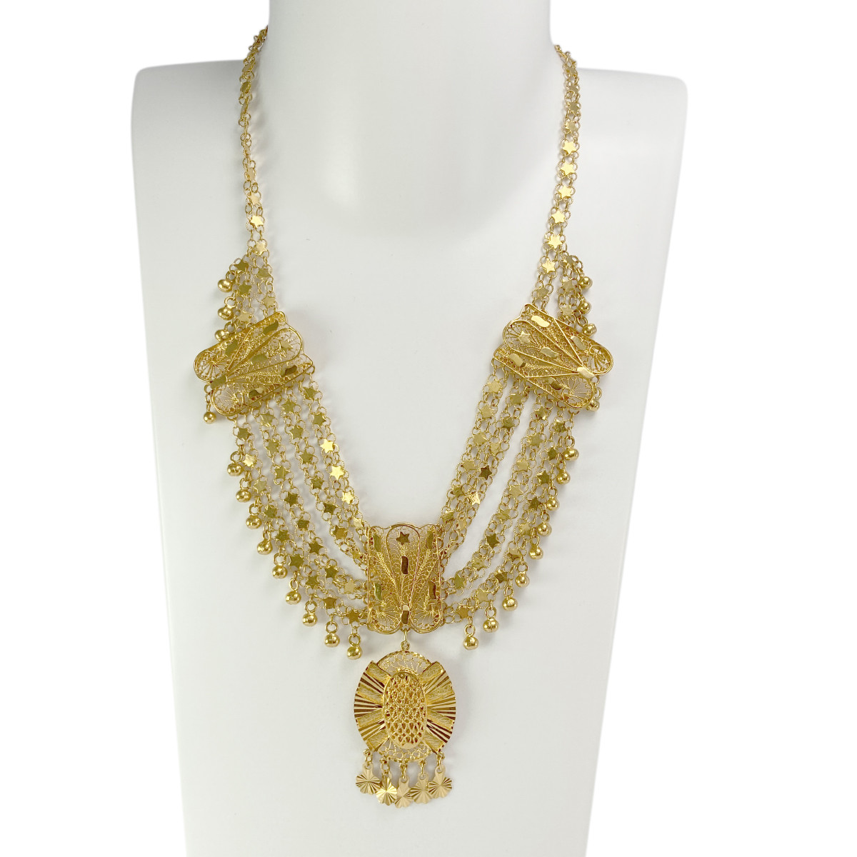 Collier d'occasion or 900 jaune 40 cm