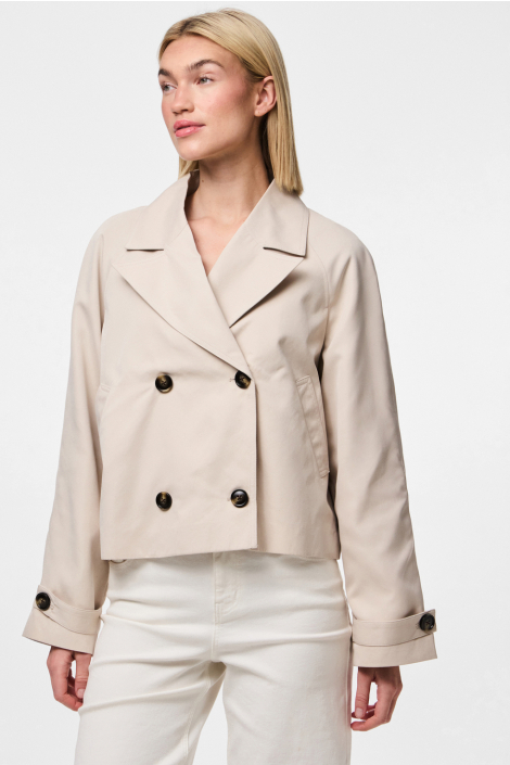 Pieces beige dames jas