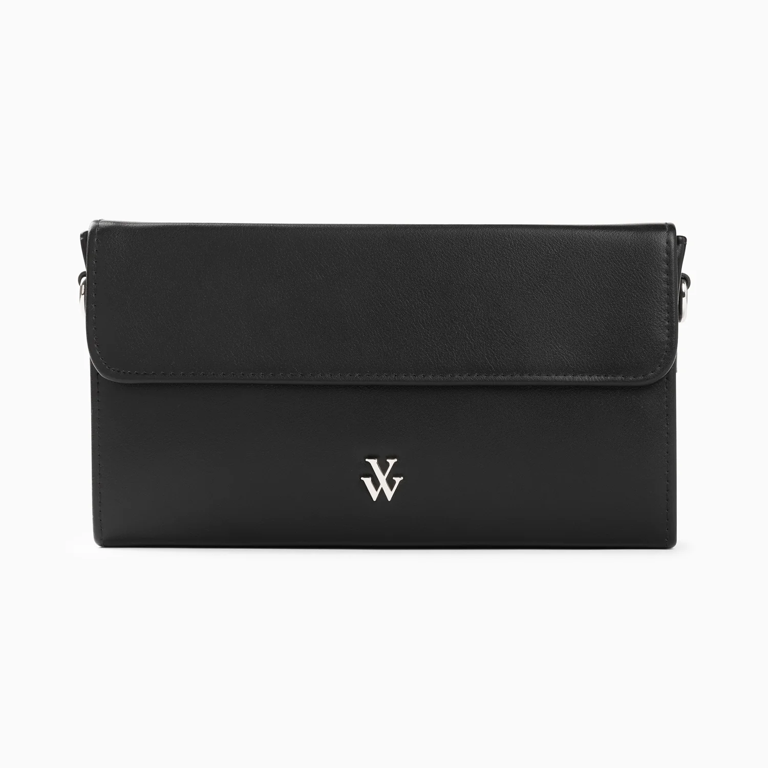Sacs-Sac bandoulière Sydney noir à rabat et strass