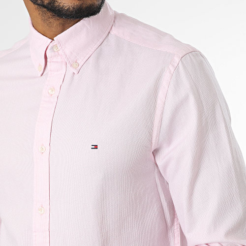 Chemise Manches Longues Natural Soft Dobby 0687 Rose