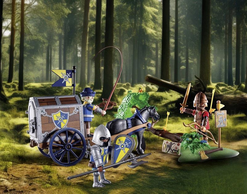 PLAYMOBIL - Novelmore - Overval op Transportwagen - Speelgoed - Voor Kinderen vanaf 4 Jaar