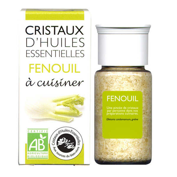 Fenouil - Cristaux d'huiles essentielles à cuisiner - Bio