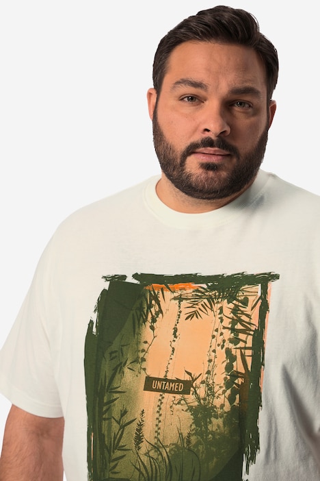 Boston Park T-Shirt, Halbarm, großer Print, bis 84/86