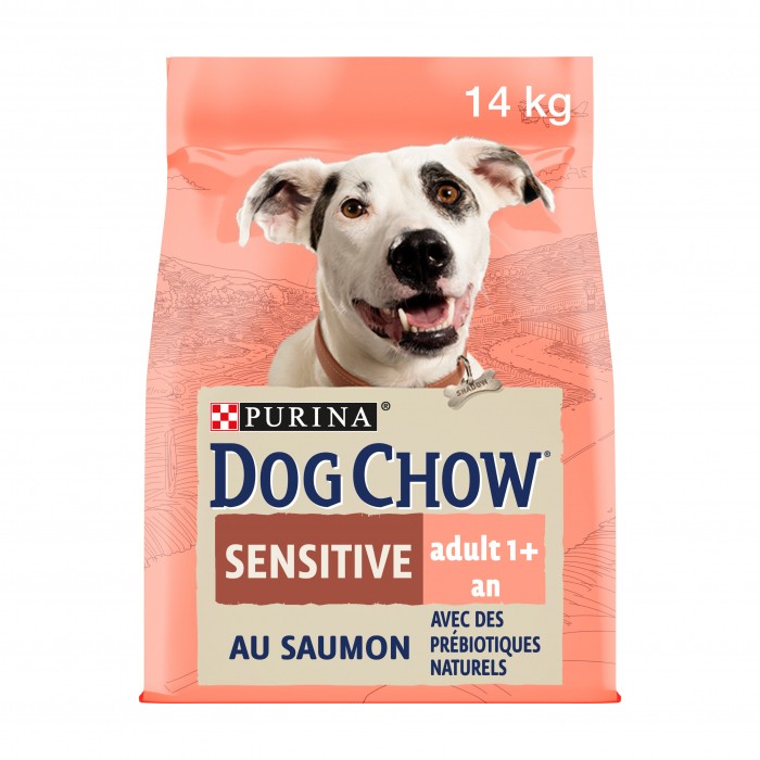 PURINA DOG CHOW Sensitive Adult au Saumon - Croquettes pour chien