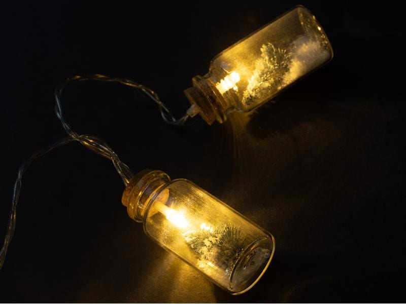 COCON LED-Lichterkette Flaschenpost, 135 cm Dekorative Weihnachtsbeleuchtung